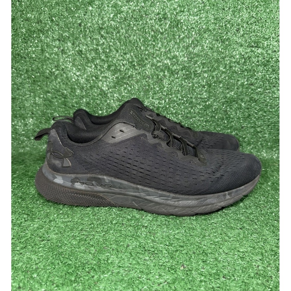 Under Armour Mens Size 12 HOVR Turbulence Black Running Shoes Athletic Sneakers